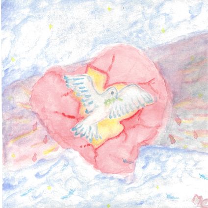 La petite colombe Coeur blessé, C. Mariën